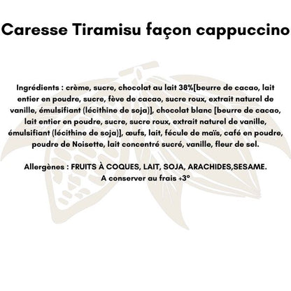 Caresse Tiramisu façon cappuccino