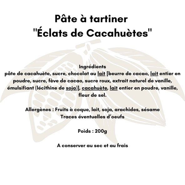 Mini pot de pâte à tartiner "Éclats de Cacahuètes" (50 g)