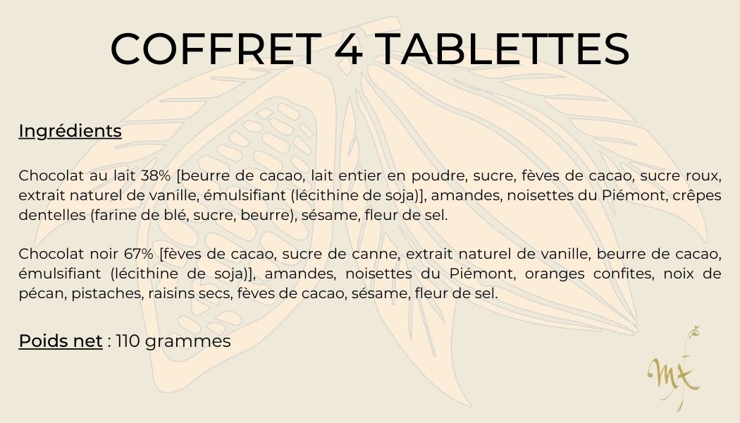 Coffret 4 tablettes